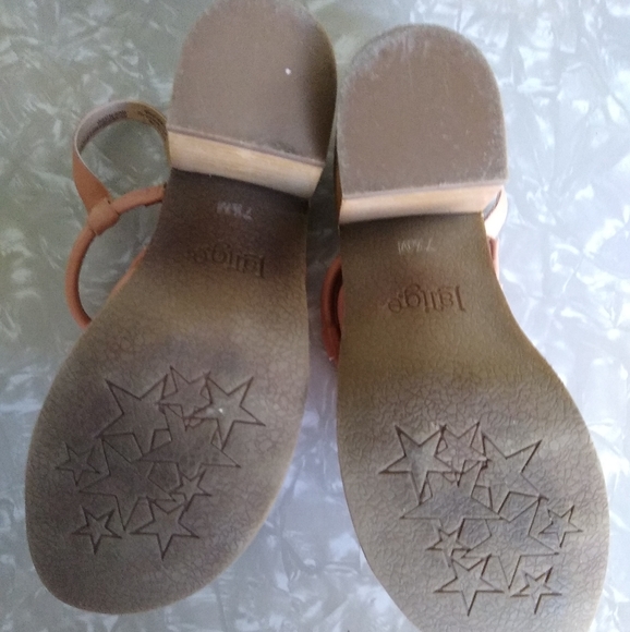 Latigo "Vacation" Strappy Block Heel Sandals 7.5 Blush color - Picture 5 of 11